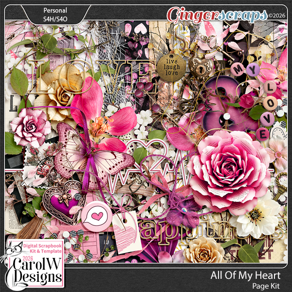 All Of My Heart-Page Kit