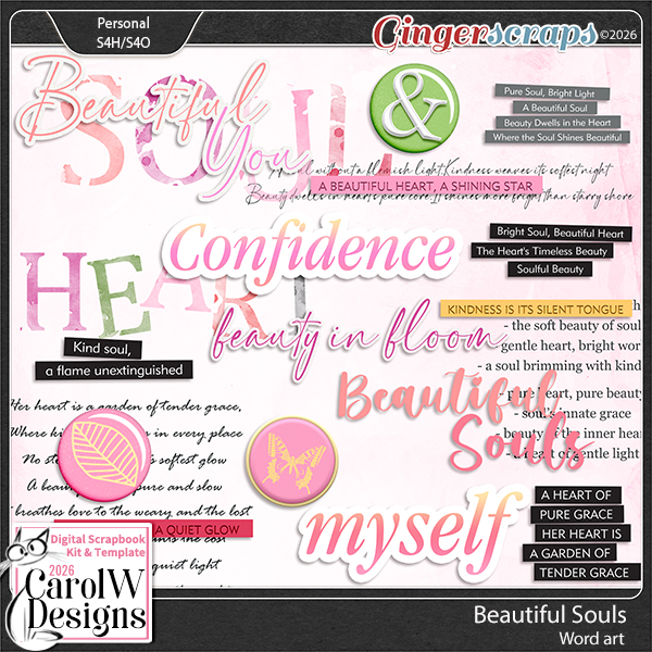 Beautiful Souls-Word art