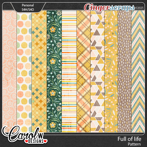 Full of life-Pattern paper
