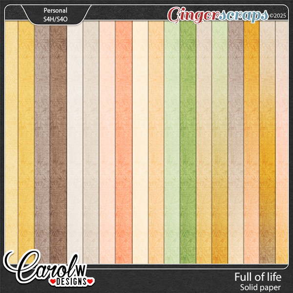Full of life-Solid papers