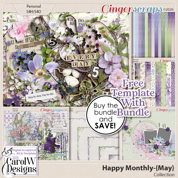 Happy Monthly-{May} Collection+Free Template