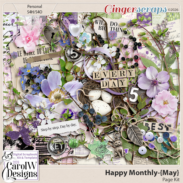 Happy Monthly-{May}-Page Kit