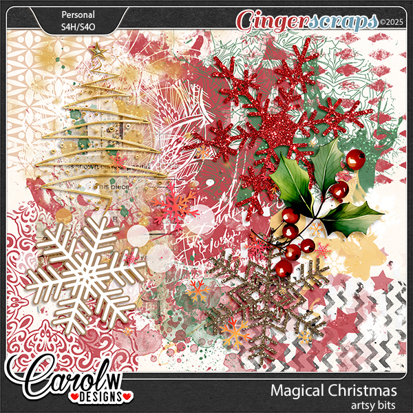 Magical Christmas-Artsy bits