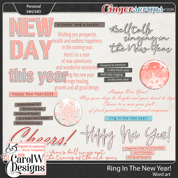 Ring In The New Year!-Word art