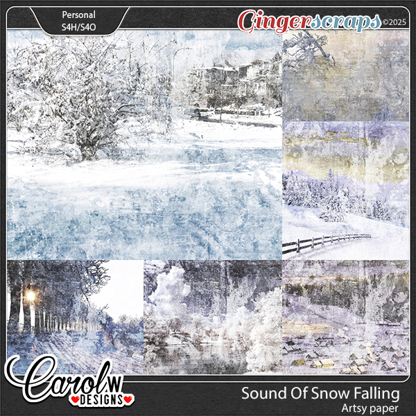 Sound Of Snow Falling-Artsy paper