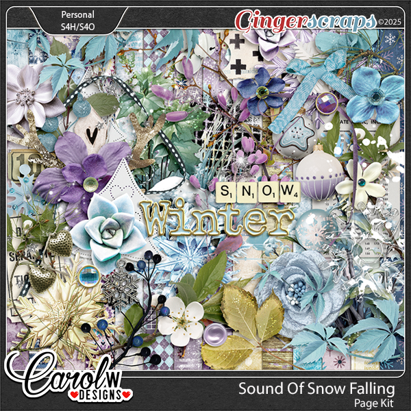 Sound Of Snow Falling-Page Kit