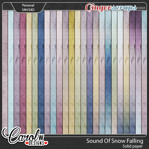 Sound Of Snow Falling-Solid paper