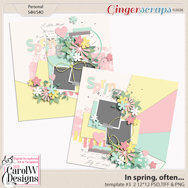 In spring, often... Template #3