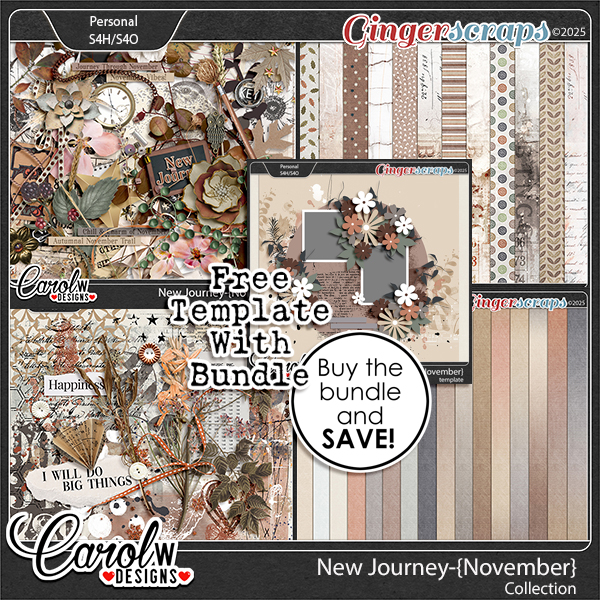 New Journey-{November} Collection+Free template