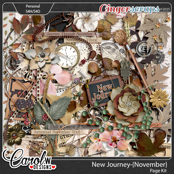 New Journey-{November}-Page Kit