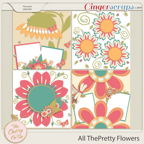 The Cherry On Top: All The Pretty Flowers Templates