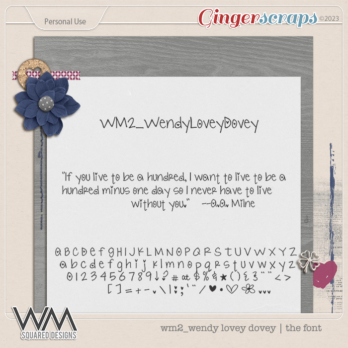 wm2_Wendy Lovey Dovey | The Font