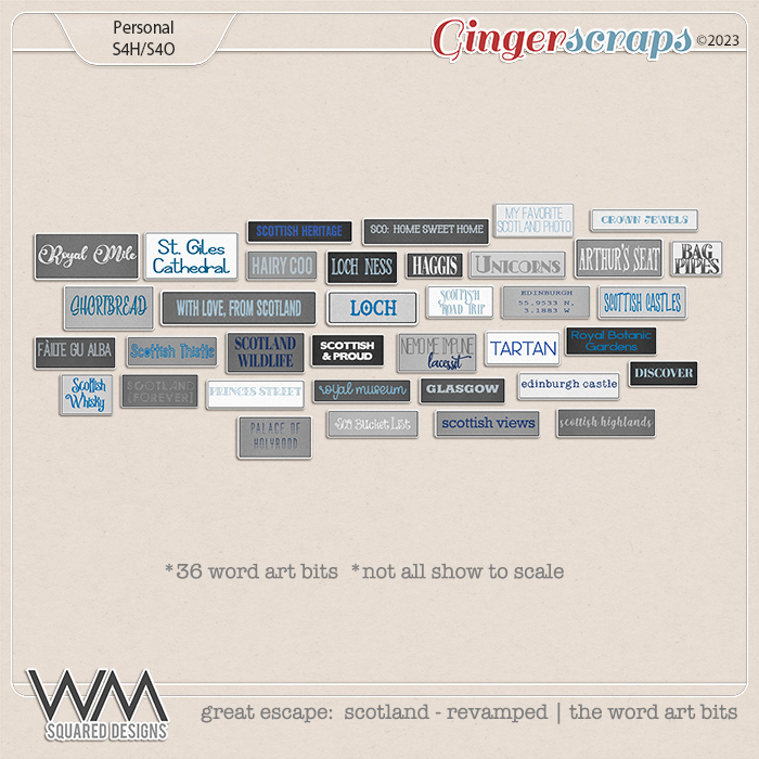 Great Escape: Scotland V.2 | The Word Art Bits