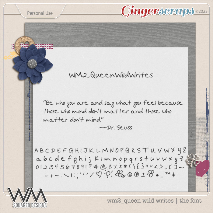 wm2_Queen Wild Writes | The Font