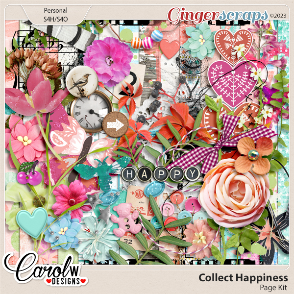 Collect Happiness-Page Kit