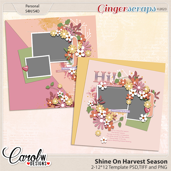 Shine On Harvest Season-Template
