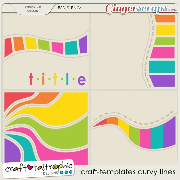 Craft-Templates Curvy Lines
