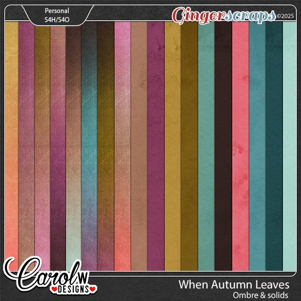 When Autumn Leaves-Ombre&Solid