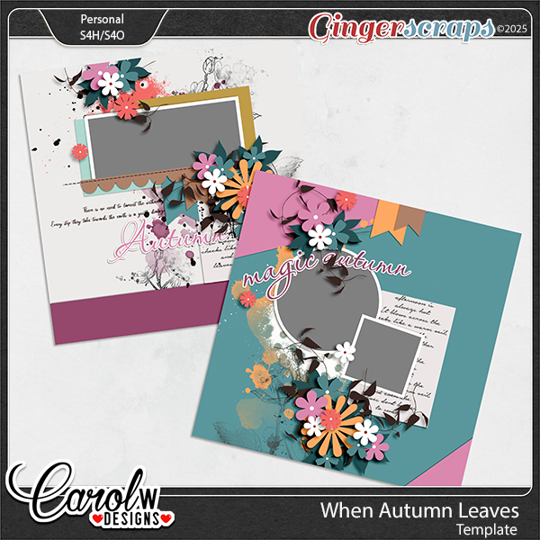 When Autumn Leaves-Template