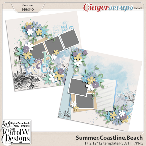 Summer,Coastline,Beach-Template # 1