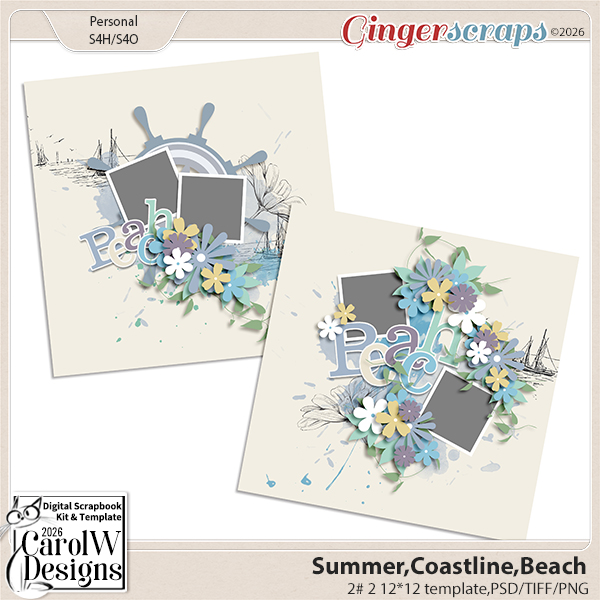 Summer,Coastline,Beach-Template # 2