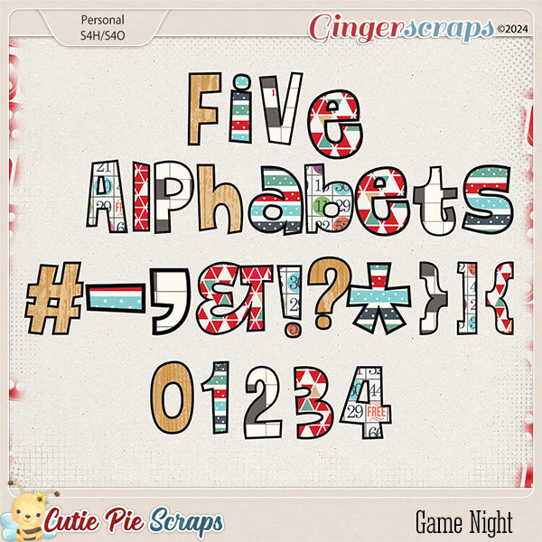 Game Night Alphabets