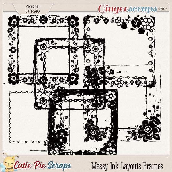 Messy Ink Layouts Frames 02