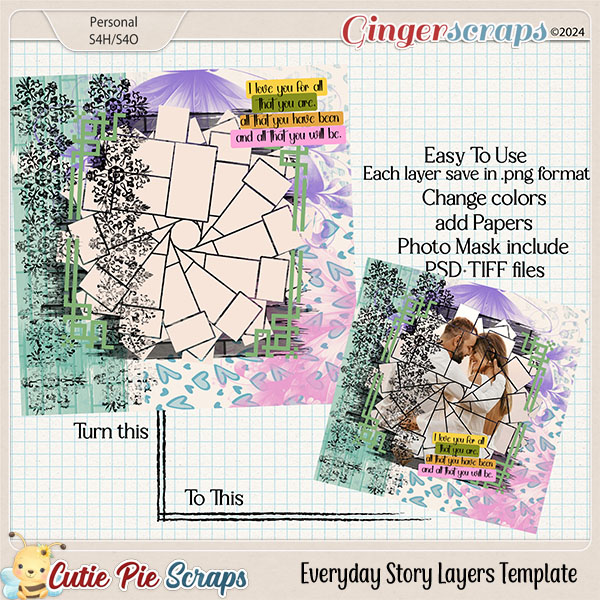 Everyday Story Layers Template 03