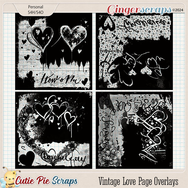 Vintage Love Page Overlays 06
