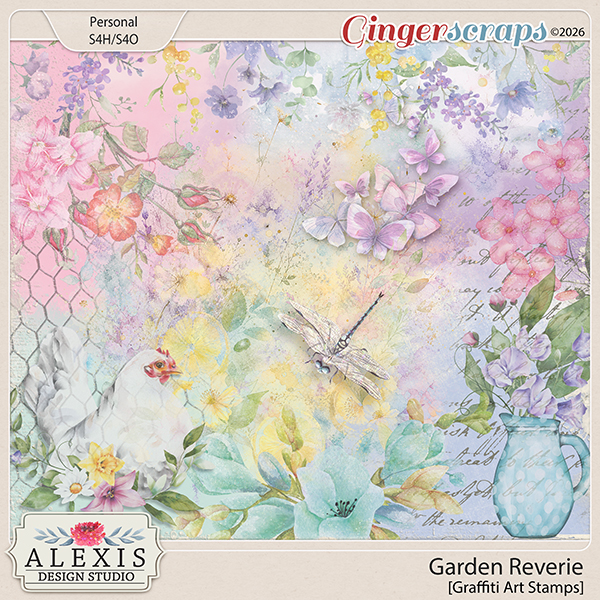 Garden Reverie - Graffiti Art Stamps