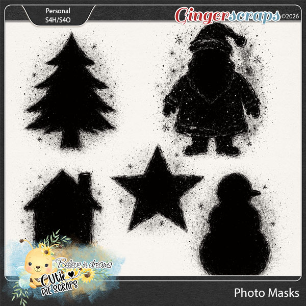 Classic Christmas Photo Masks