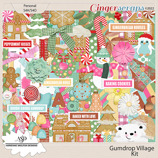 Gumdrop Village - By Adrienne Skelton Designs 
