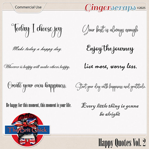 Happy Quotes Vol2 By The Brit Chick