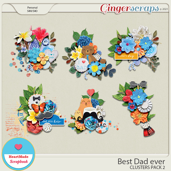 Best Dad ever - clusters pack 2