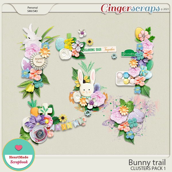 Bunny trail - clusters pack 1