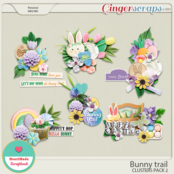 Bunny trail - clusters pack 2