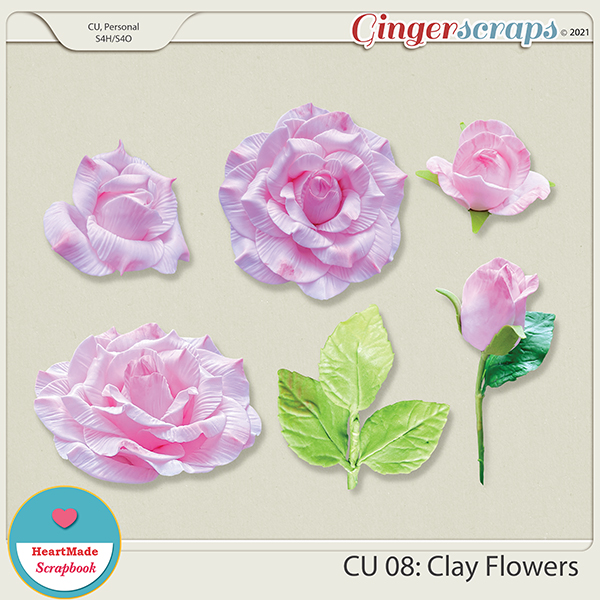 CU 08 - Clay flowers