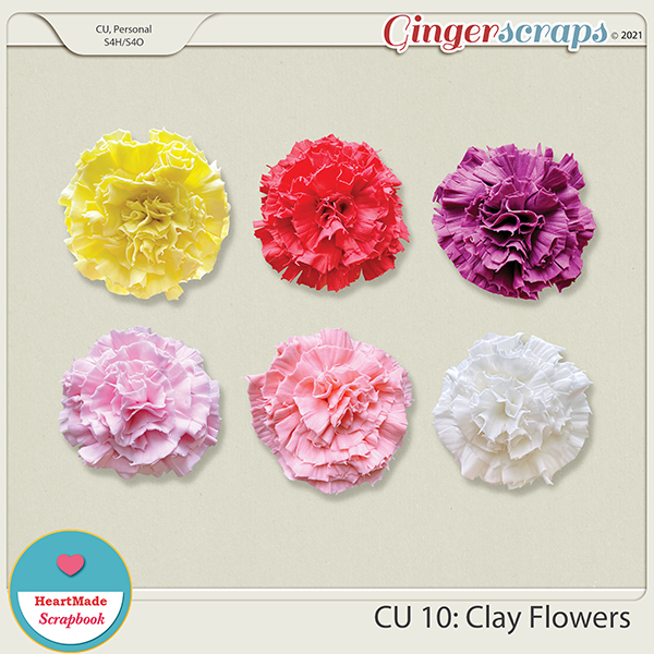 CU 10 - Clay flowers