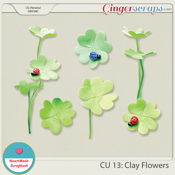 CU 13 - Clay flowers