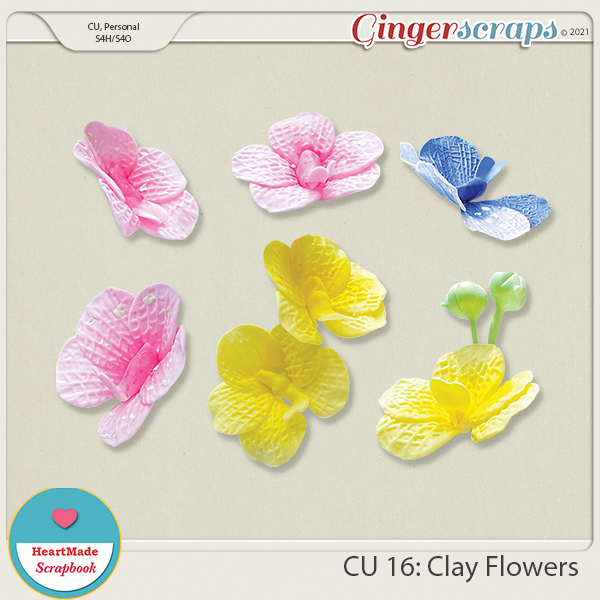 CU 16 - Clay flowers