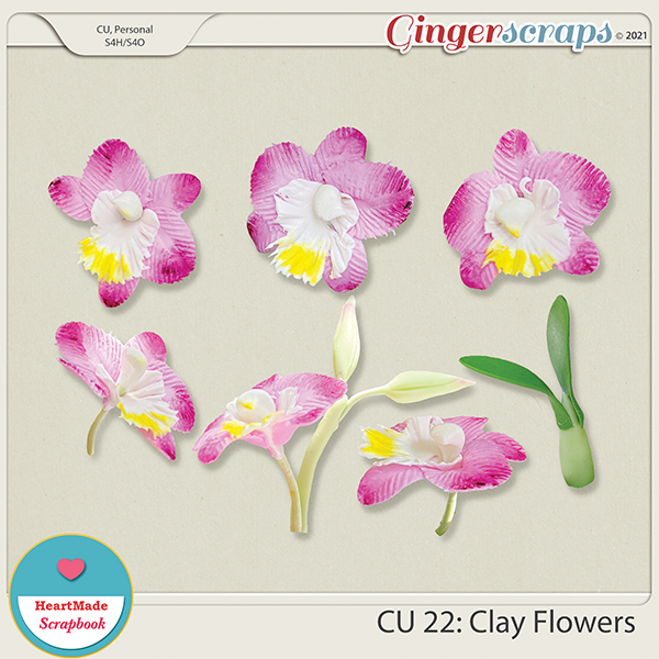 CU 22 - Clay flowers