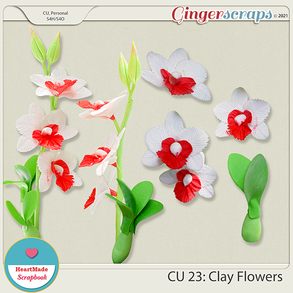 CU 23 - Clay flowers