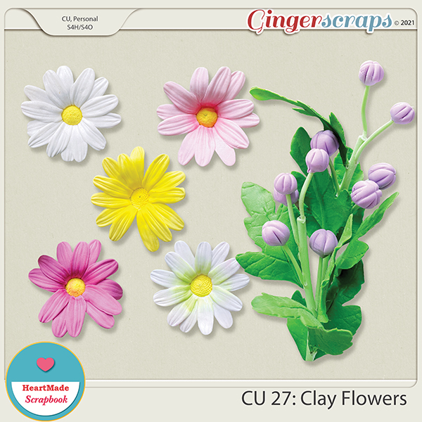 CU 27 - Clay flowers