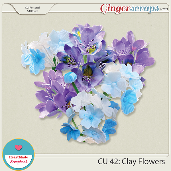 CU 42 - Clay flowers