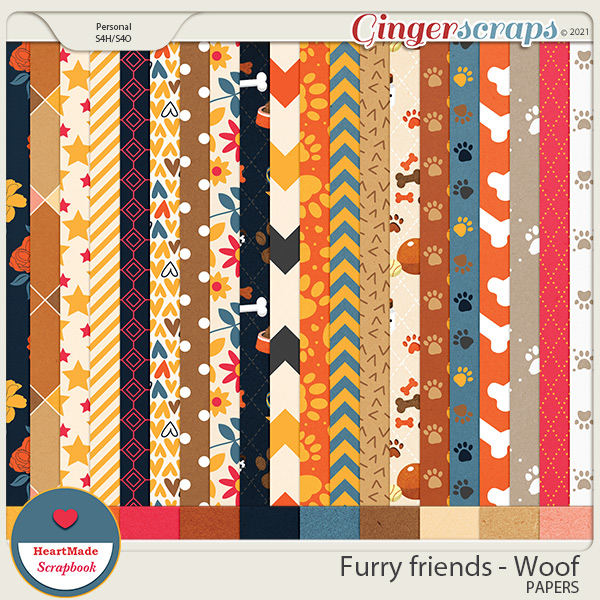 Furry friends - Woof - papers