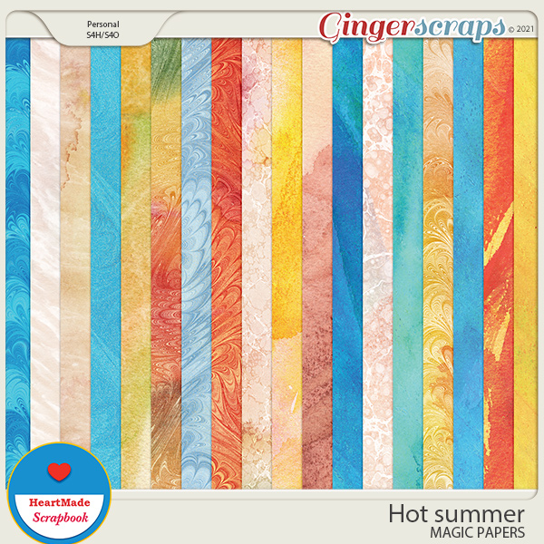 Hot summer - magic papers