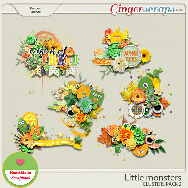 Little monsters - clusters pack 2