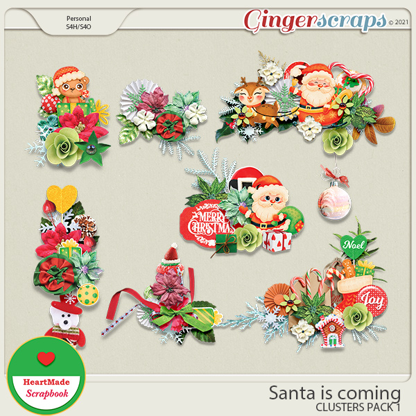 Santa is coming - clusters pack 1