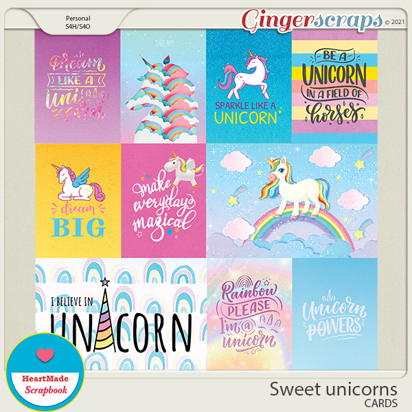 Sweet unicorns - cards