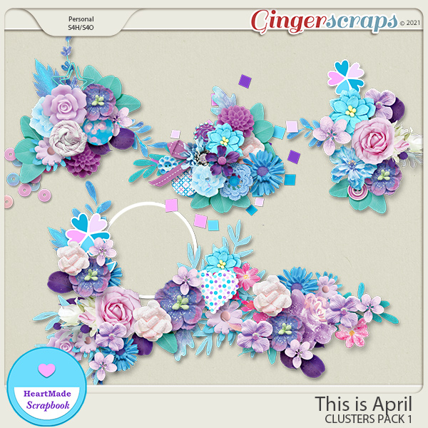 This is April - clusters pack 1